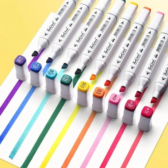 40 Pcs Multi-colored Alcohol Markers Set S4422082