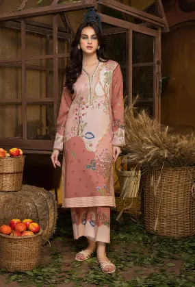 A La Mode by Humdum Unstitched Printed Lawn 2 Piece Suit AM-09