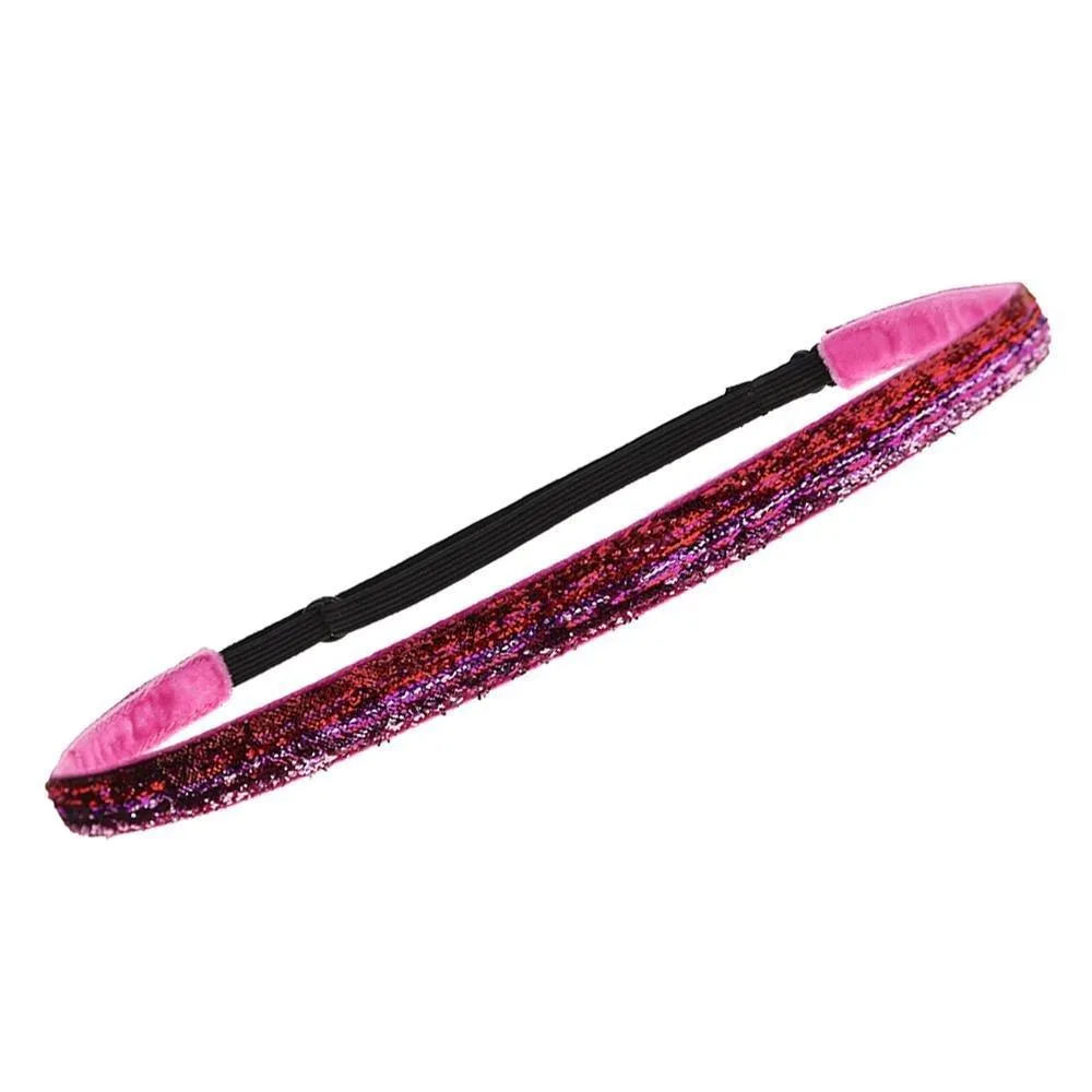 Adjustable No Slip Glitter Thin Headband