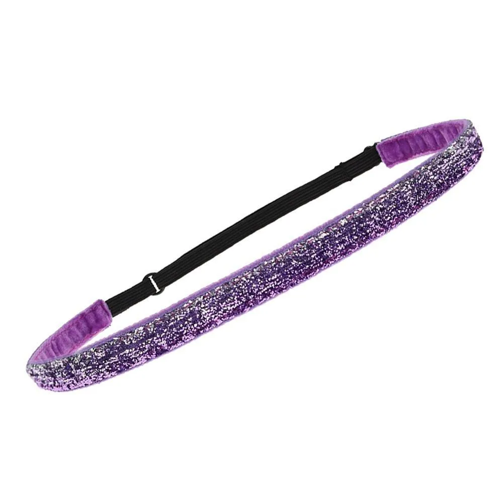 Adjustable No Slip Glitter Thin Headband