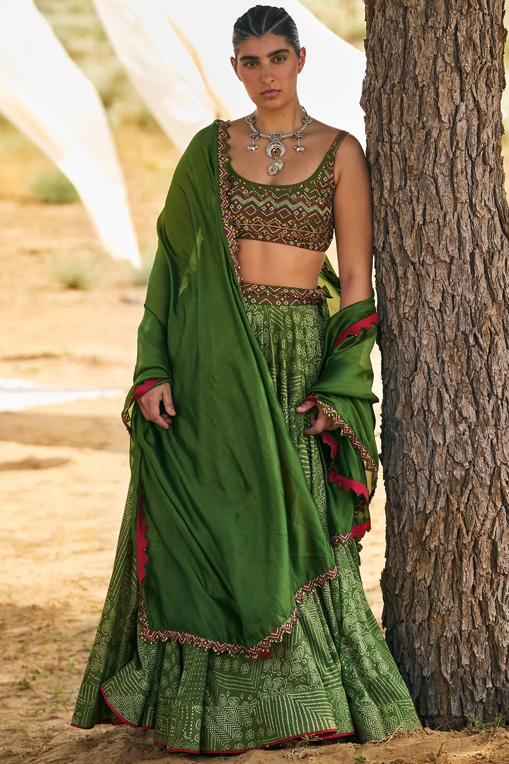 Bandhani Lehenga Set