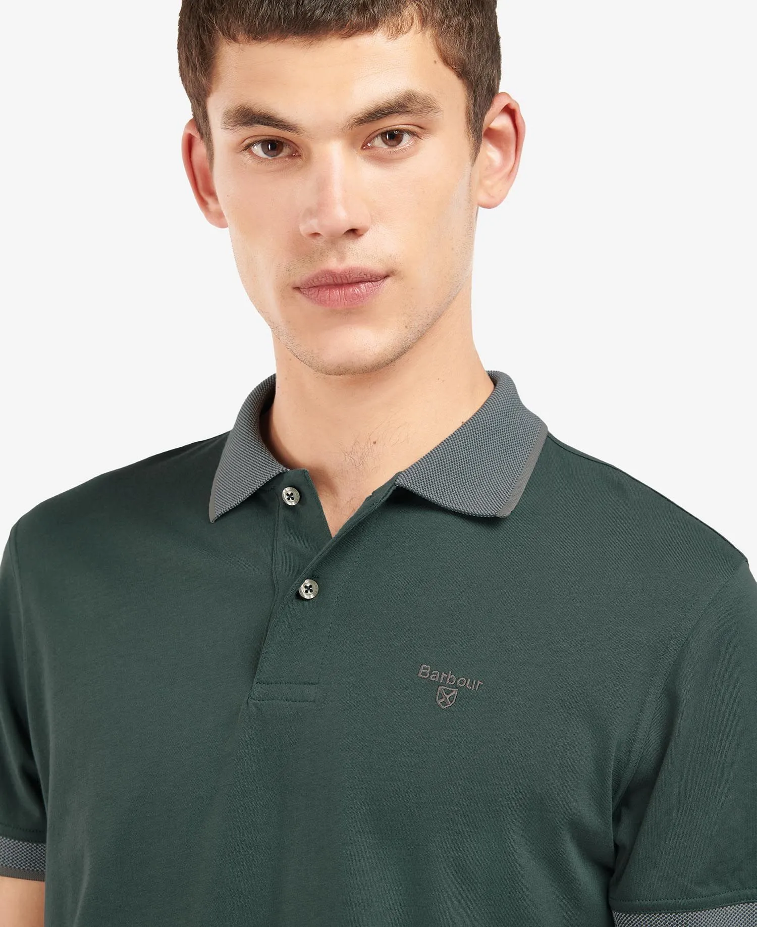 Barbour Mens Cornsay Birdseye Polo T-Shirt