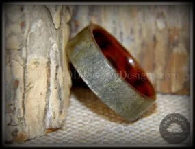 Bentwood Ring -  Slate Stone & Snakewood