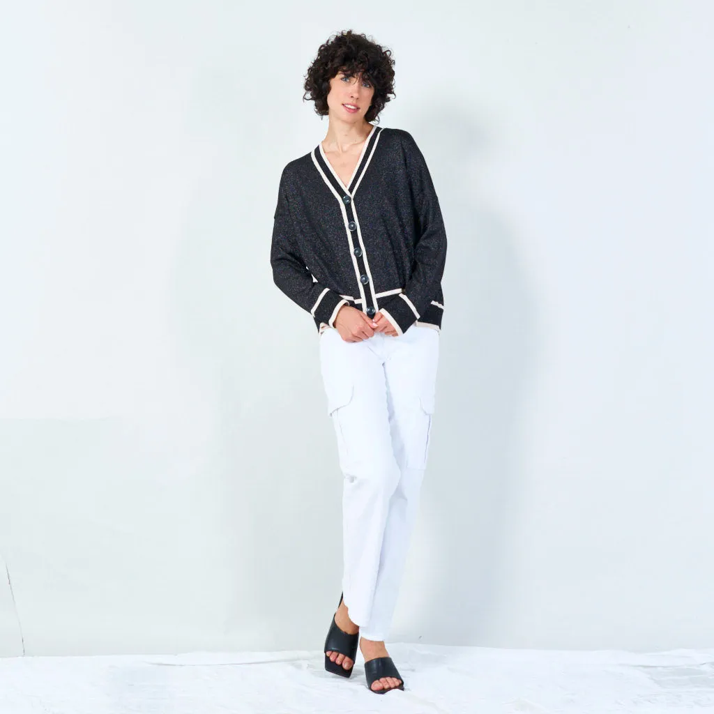 Button-up knit cardigan wholesale