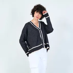 Button-up knit cardigan wholesale