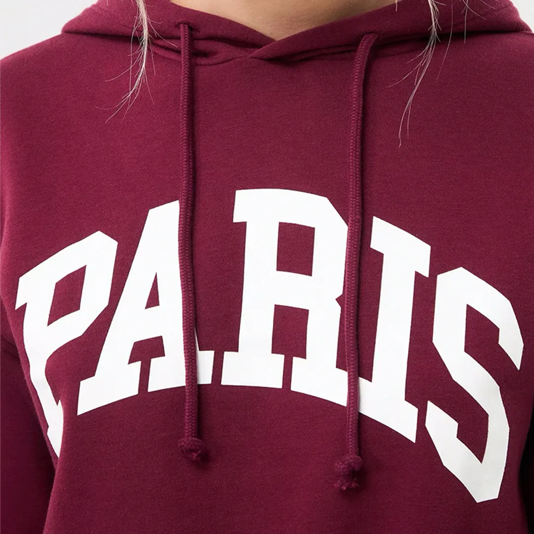 College-Style Lettering  Hooded Sweatshirt