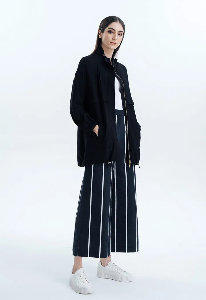 Contrast Vertical Striped Wide Trouser