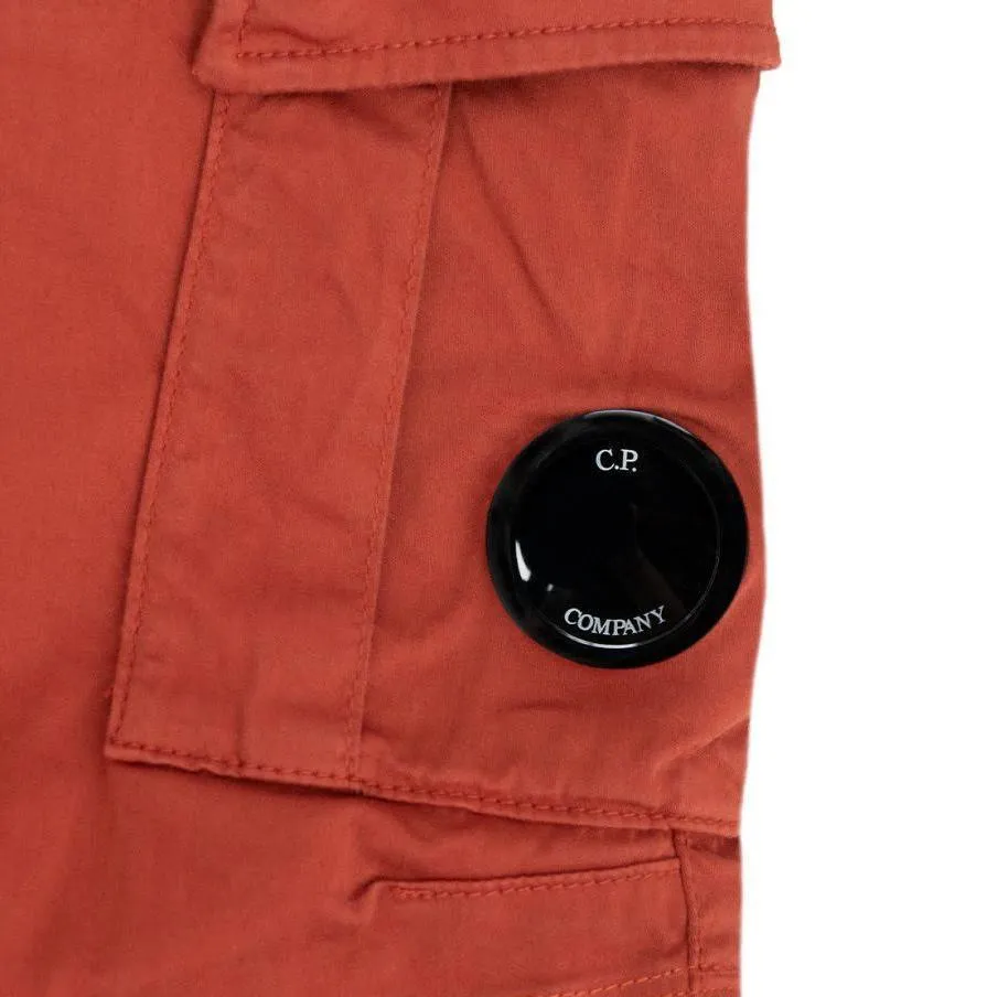 CP COMPANY Lens Cargo Shorts Orange