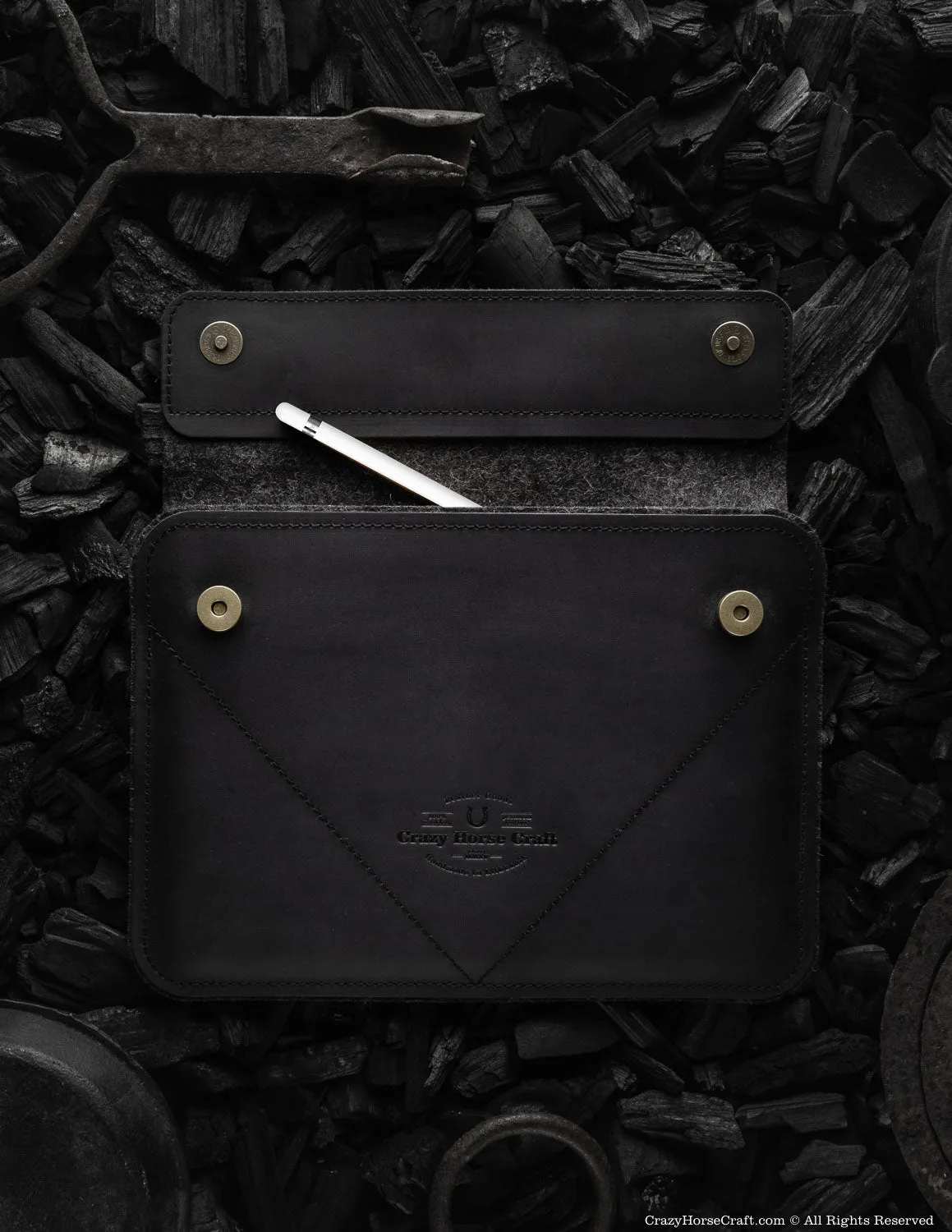 Leather iPad Pro/Air Case | Carbon Black