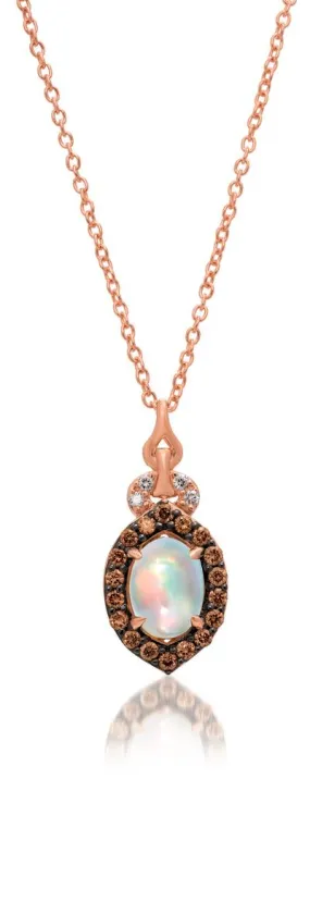 LeVian Opal and Diamond Necklace