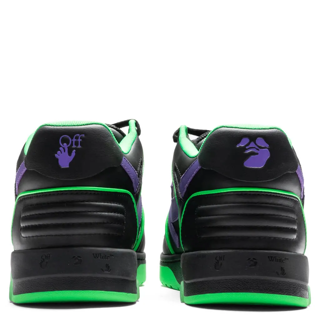 Out of Office Outlined - Green Fluorescent/Purple