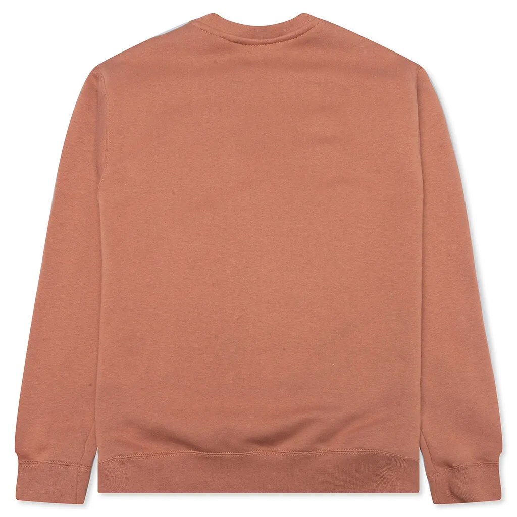 Sportswear Club Fleece Crew - Mineral Clay/White