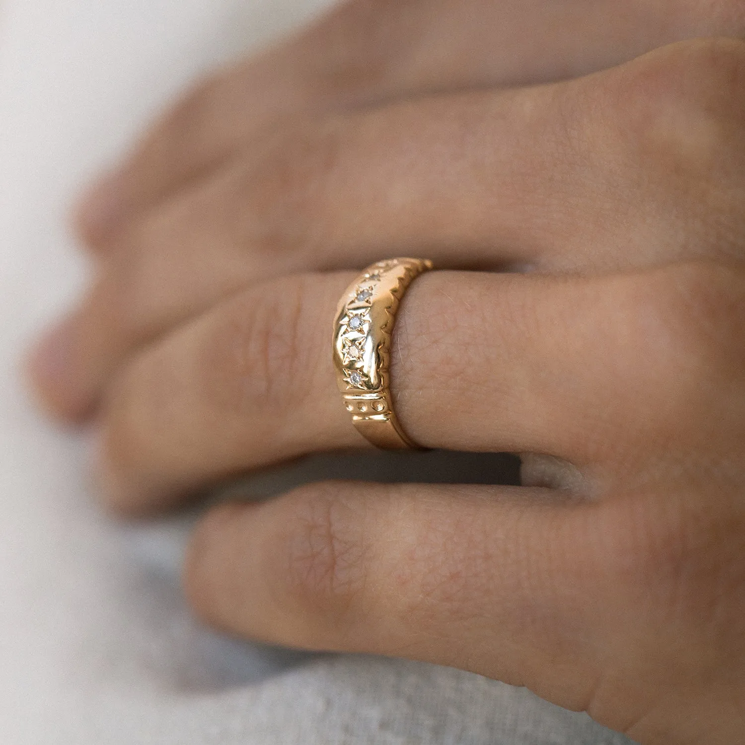 Stellar Band Ring | Gold