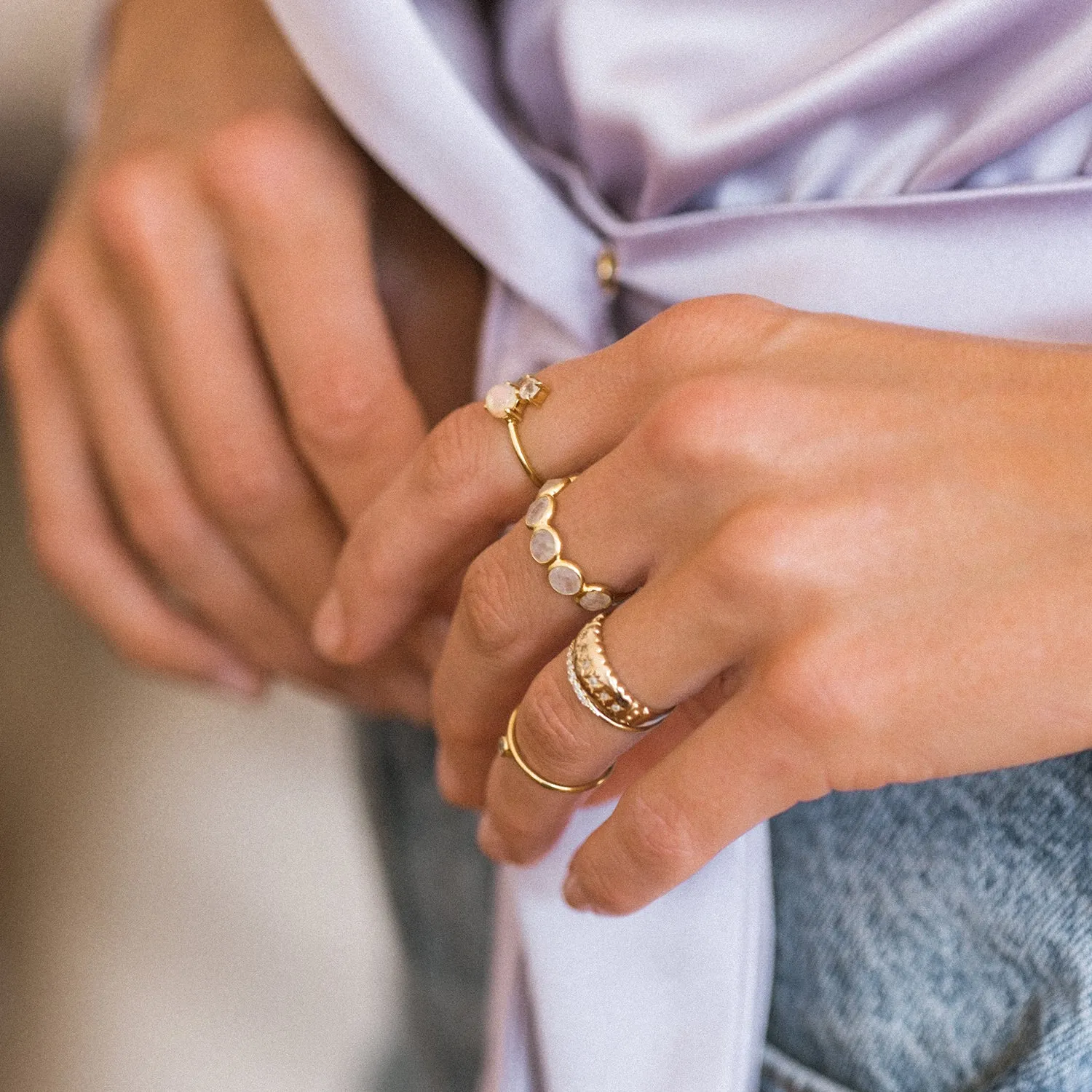 Stellar Band Ring | Gold