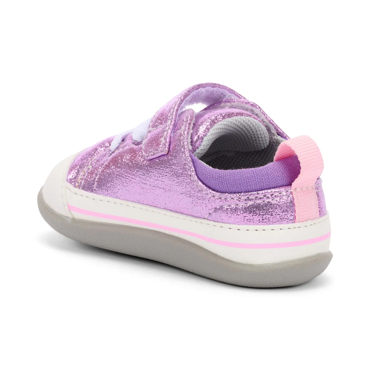 Stevie II (First Walker) Infant Shoe - Purple Glitter