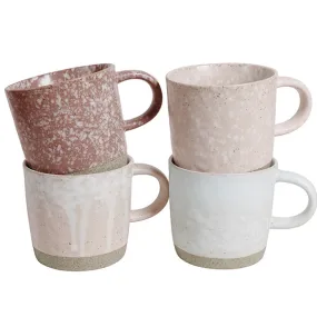 Strata Mugs - 4 Pack Mixed Pink