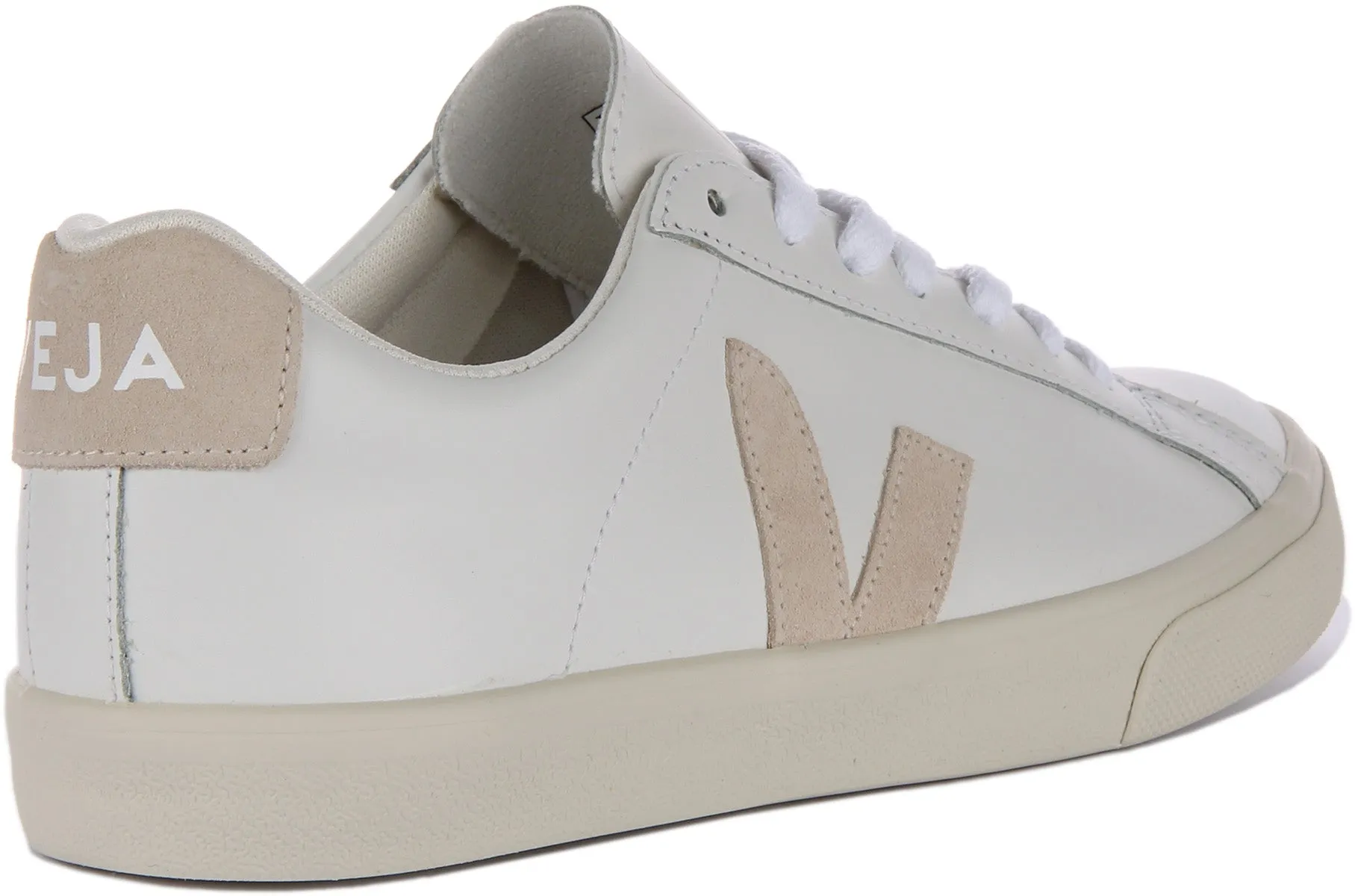 Veja Esplar Logo In White Beige For Men