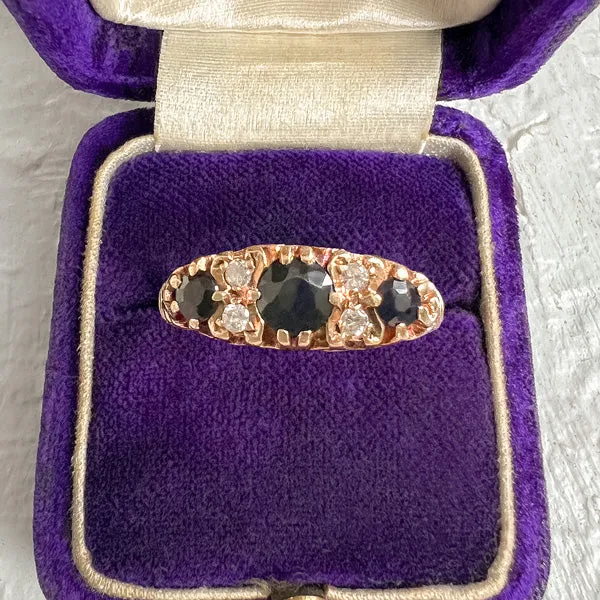 Vintage Sapphire & Diamond Ring