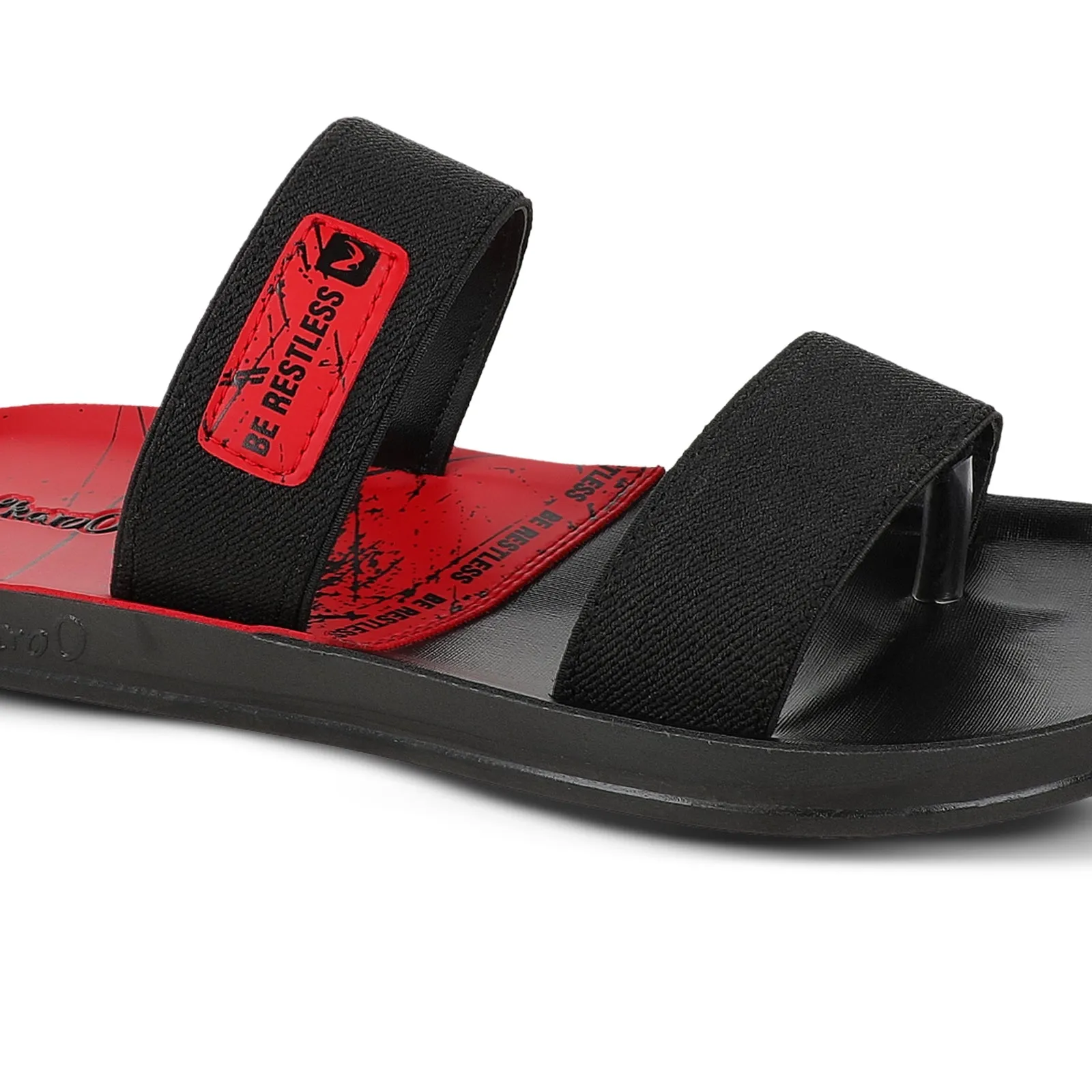 Walkaroo Men Sandals  - WG5432 Black Red